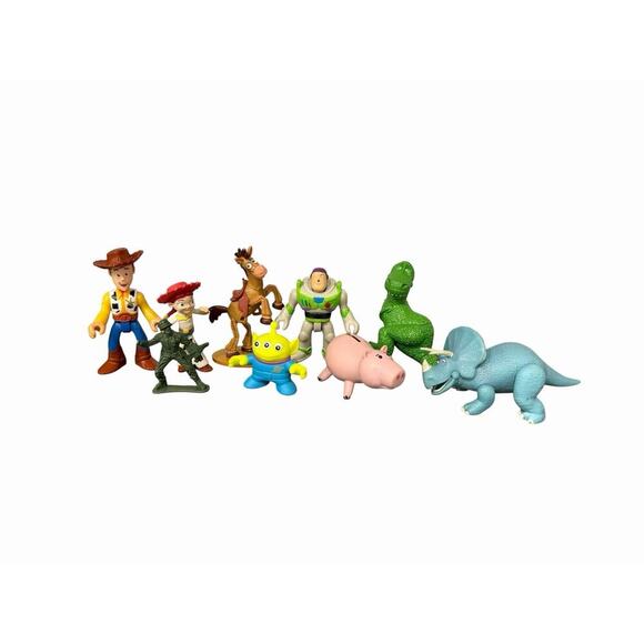 Disney Pixar Other - Disney Pixar Toy Story Mixed Mini Toy Figure Lot Of 9